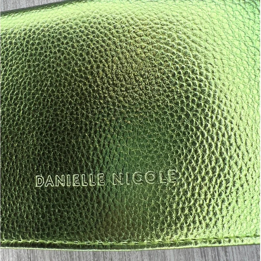 Disney Danielle Nicole Tinkerbell Metallic Green Wallet‎ Clutch Crossbody Bag - Picture 5 of 10